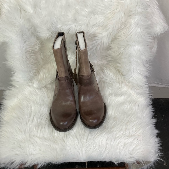 NEW Born Women's Espresso Dark Brown Combo Nevica Leather Boots Size 7 - Picture 3 of 10